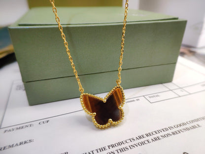 [Elowen Jewels] TIGER__ EYE BUTTERFLY NECKLACE