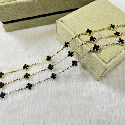 [Elowen Jewels]CLOVER 6 MOTIF  ONYXS BRACELET