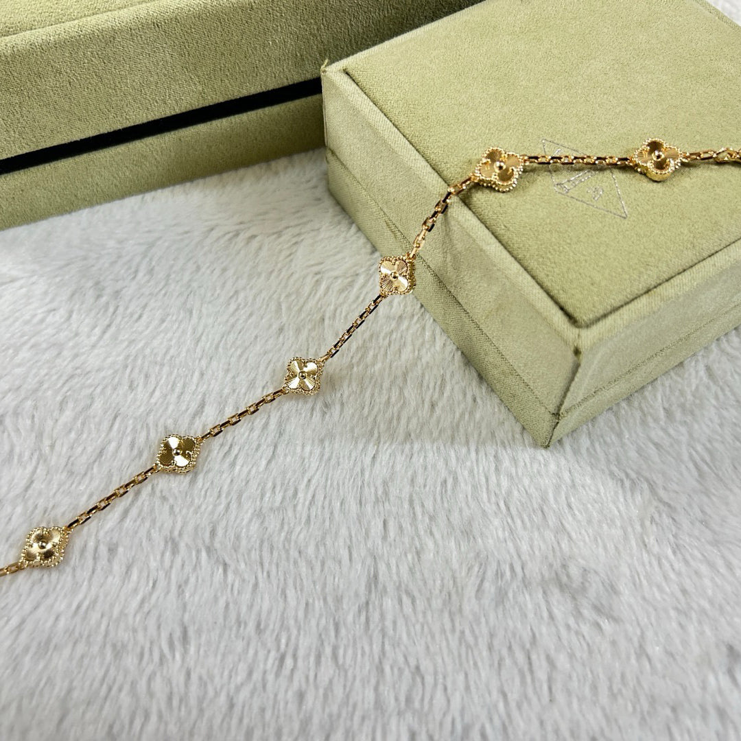 [Elowen Jewels]CLOVER 6 MOTIF DIAMOND BRACELET