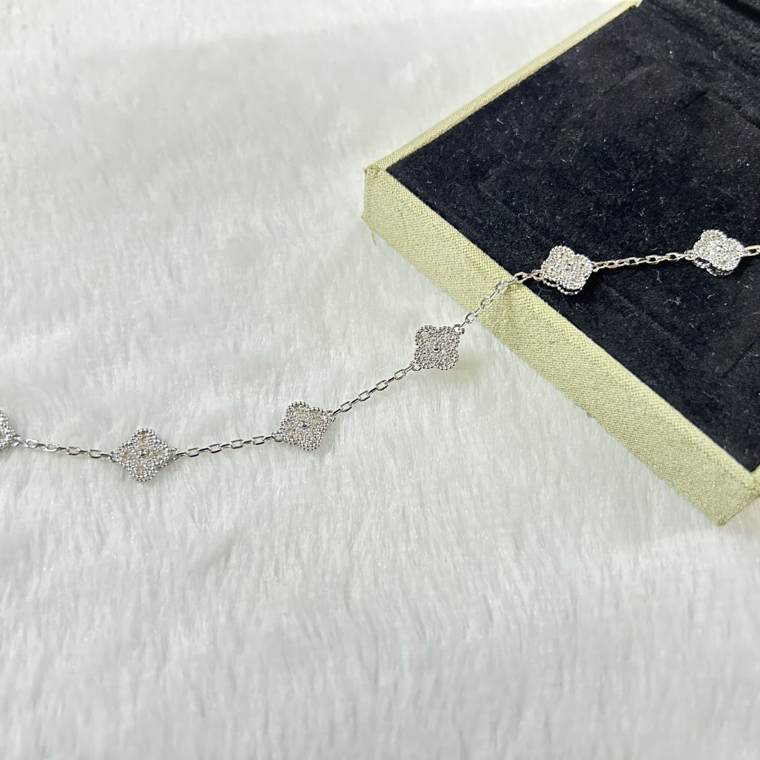 [Elowen Jewels]CLOVER 6 MOTIF DIAMOND BRACELET