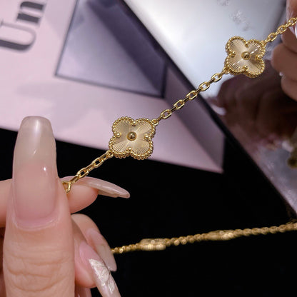 [Elowen Jewels]CLOVER 10 MOTIFS LASER NECKLACE