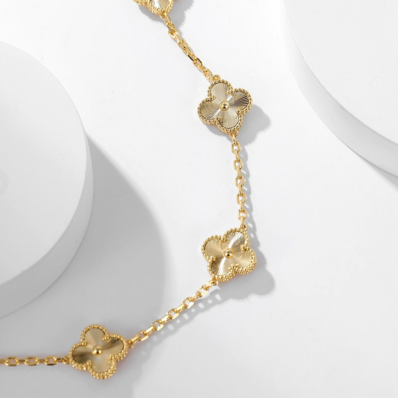 [Elowen Jewels]CLOVER 10 MOTIFS LASER NECKLACE