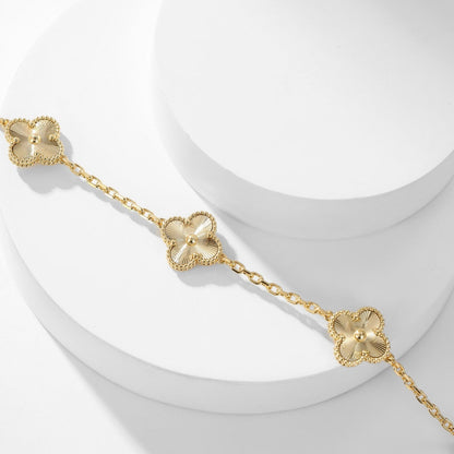 [Elowen Jewels]CLOVER 10 MOTIFS LASER NECKLACE
