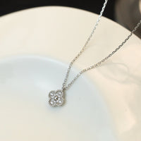 [Elowen Jewel]CLOVER MINI 9.5MM PENDANT DIAMOND NECKLACE
