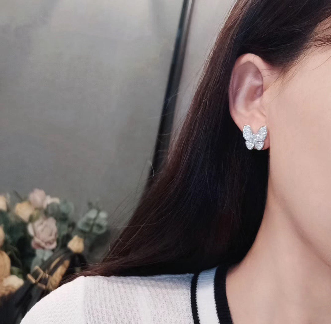 [Elowen Jewels]BUTTERFLY ALL DIAMOND EARRINGS