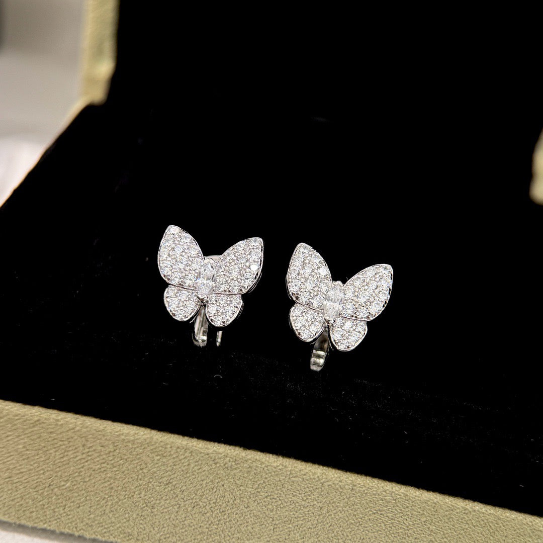 [Elowen Jewels]BUTTERFLY ALL DIAMOND EARRINGS