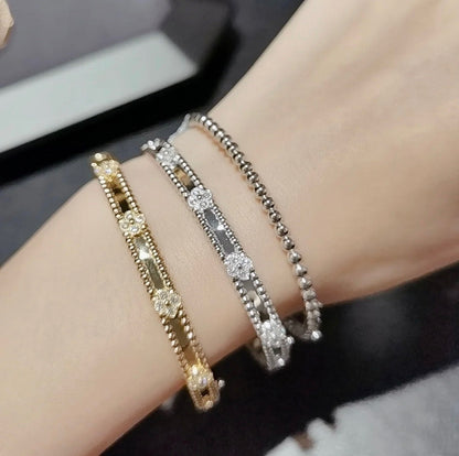 [Elowen Jewels]CLOVER BRACELET 4MM DIAMONDS