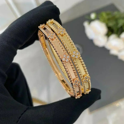 [Elowen Jewels]CLOVER BRACELET 4MM DIAMONDS