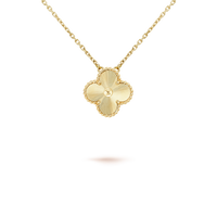[Elowen Jewel]CLOVER 15MM LASER NECKLACE