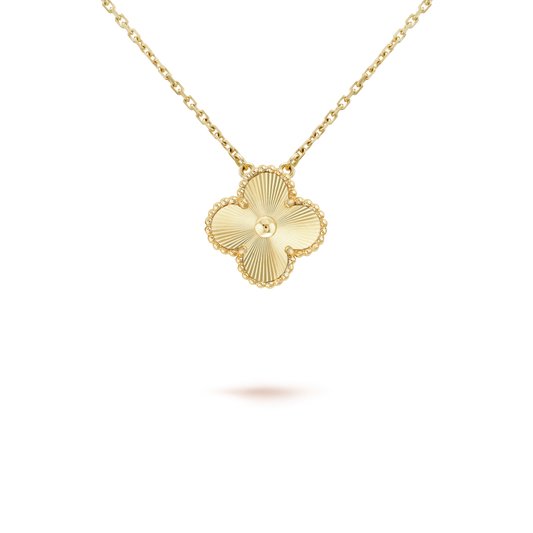 [Elowen Jewels]CLOVER 15MM LASER NECKLACE