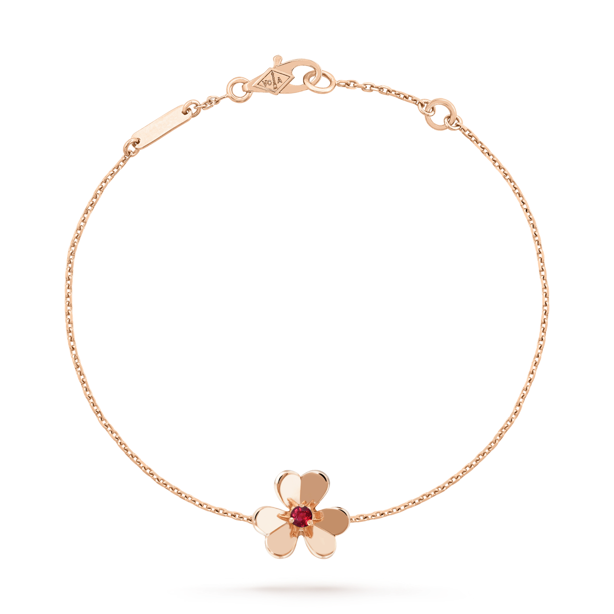 [Elowen Jewels]FRIVOLE GOLD FLOWER PINK MALACHITE BRACELET