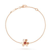 [Elowen Jewel]FRIVOLE GOLD FLOWER PINK MALACHITE BRACELET