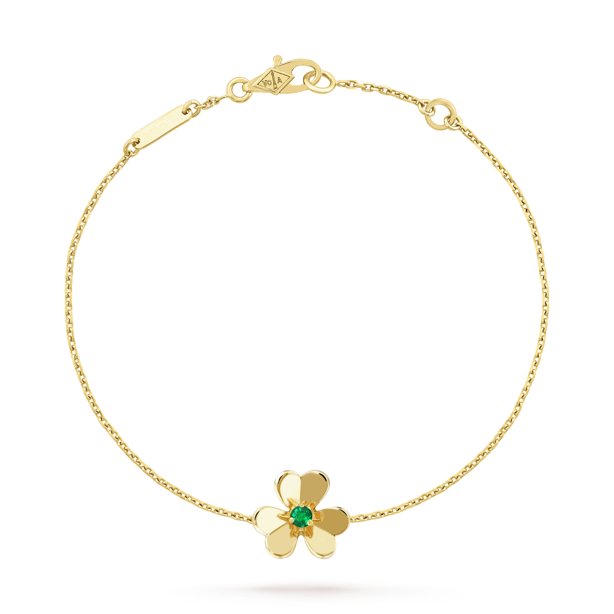 [Elowen Jewels]FRIVOLE GOLD FLOWER PINK MALACHITE BRACELET