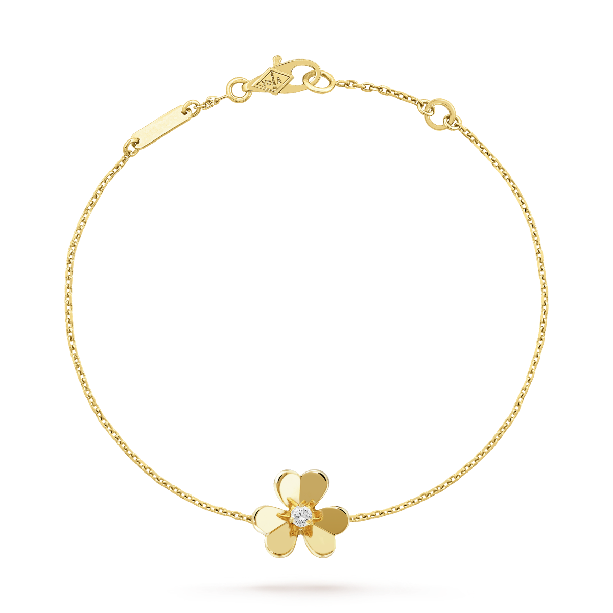 [Elowen Jewels]FRIVOLE GOLD FLOWER PINK MALACHITE BRACELET
