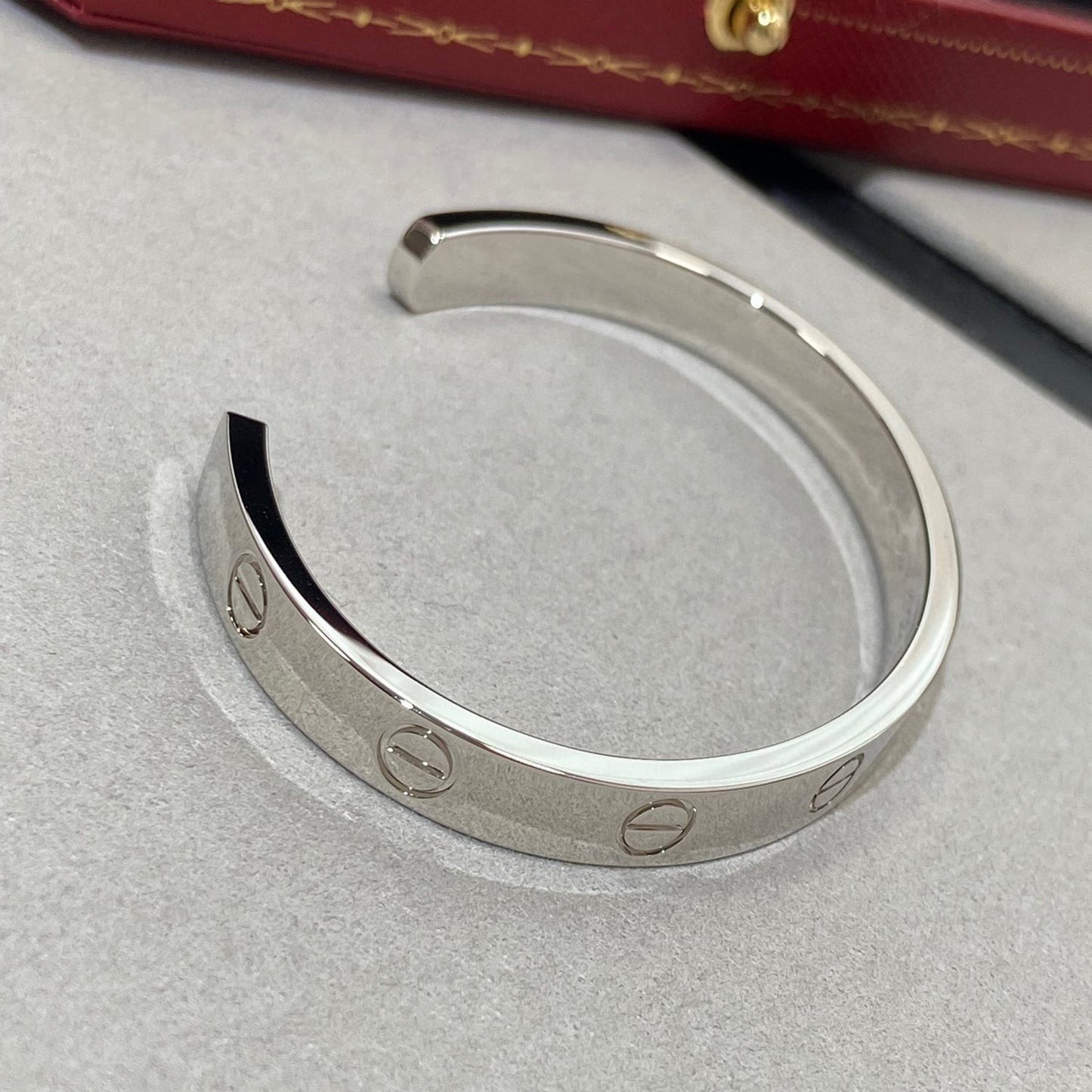 [Elowen Jewels]LOVE BRACELET 6.1MM 1 DIAMOND OPEN CUFF