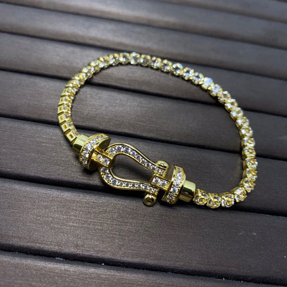 [Elowen Jewels]FORCE  HORSESHOE  DIAMOND TENNIS BRACELET
