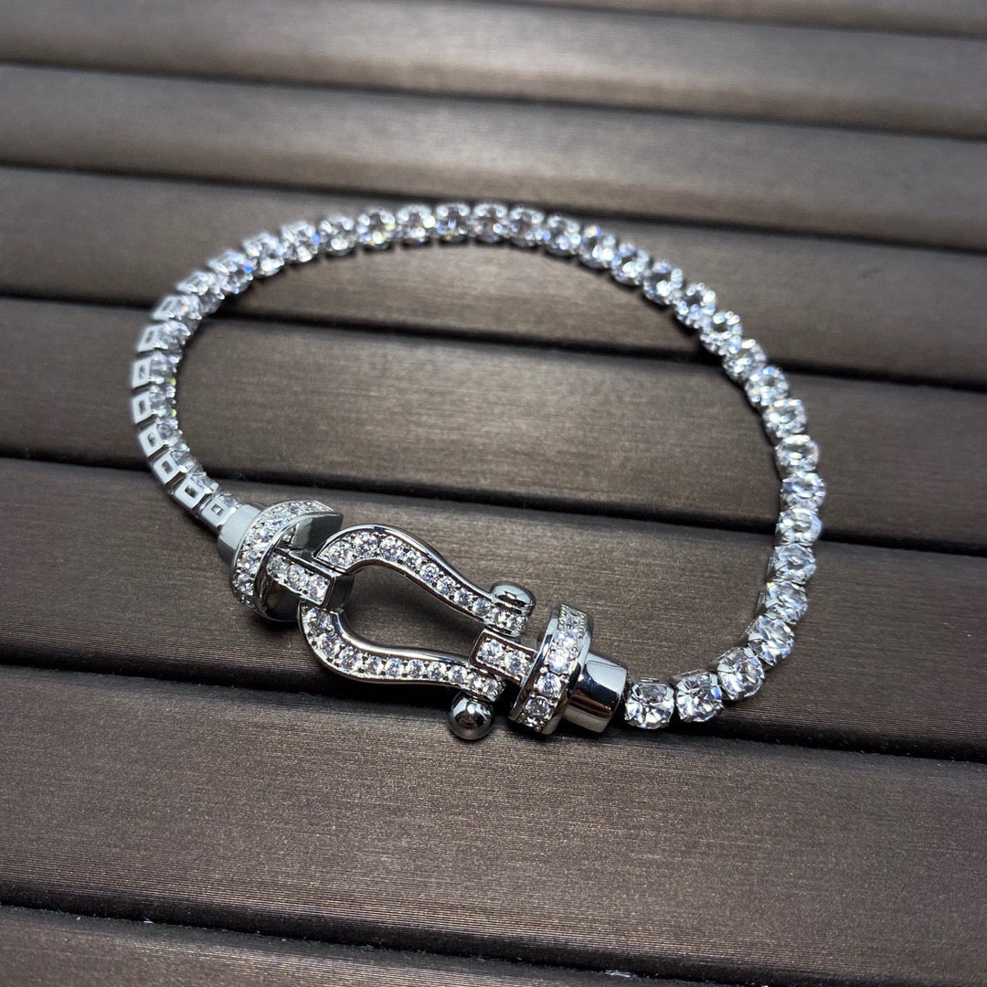 [Elowen Jewels]FORCE  HORSESHOE  DIAMOND TENNIS BRACELET