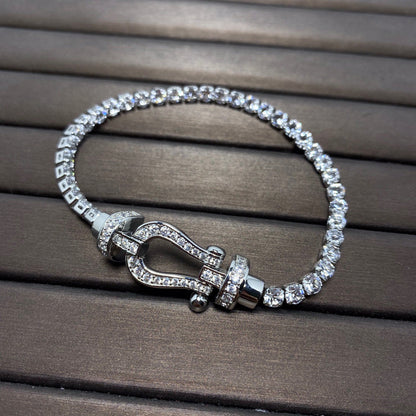 [Elowen Jewels]FORCE  HORSESHOE  DIAMOND TENNIS BRACELET