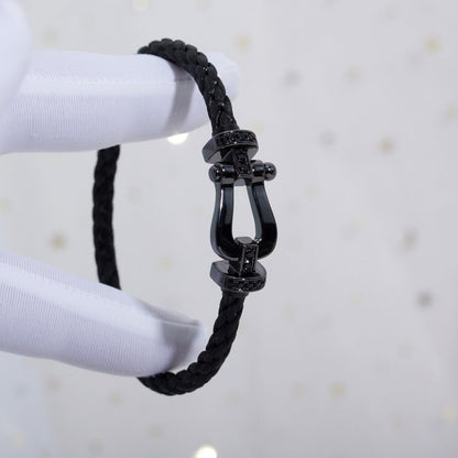 [Elowen Jewels]FORCE LARGE SERIES HORSESHOE BLACK SAMURAI BRACELET
