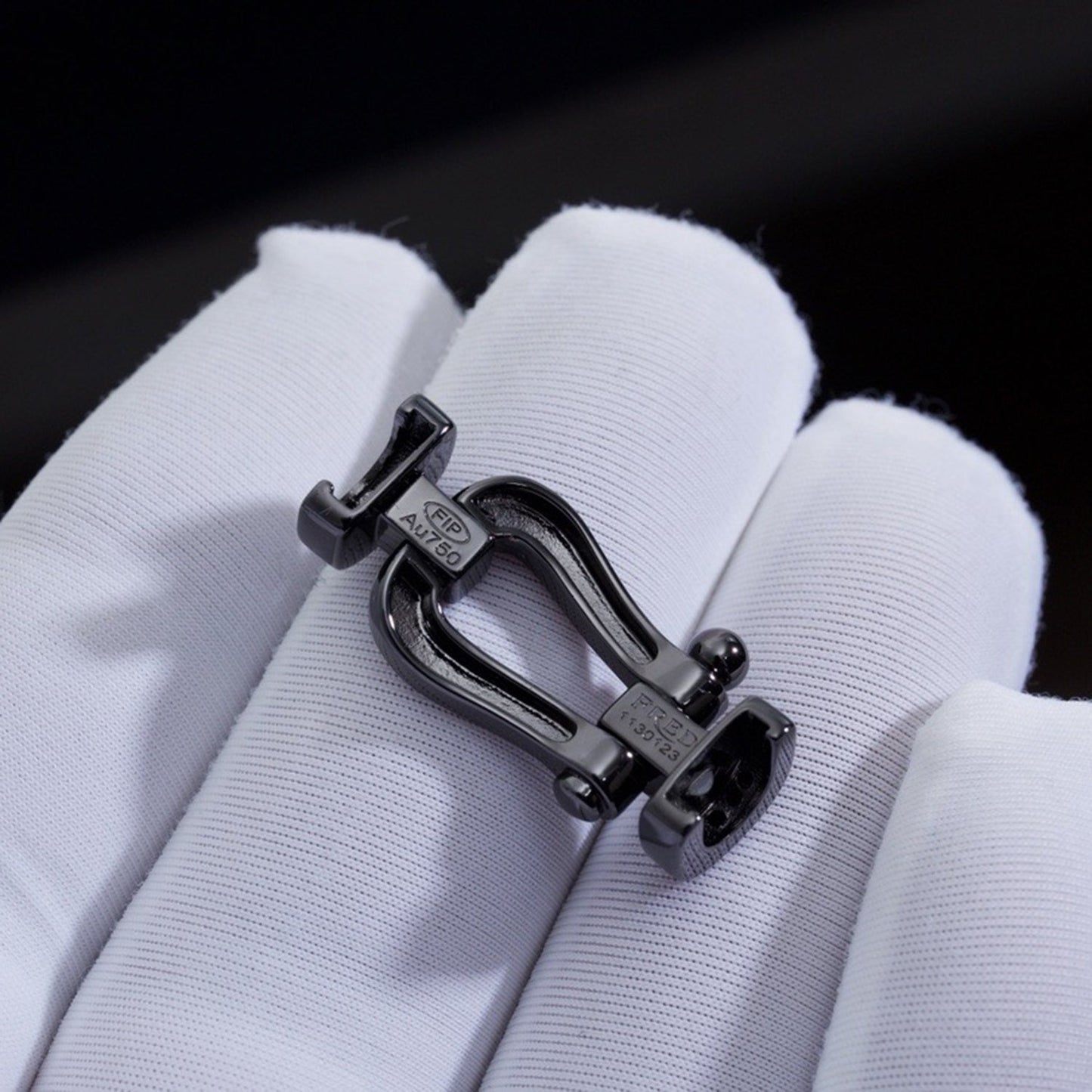 [Elowen Jewels]FORCE LARGE SERIES HORSESHOE BLACK SAMURAI BRACELET