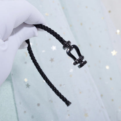 [Elowen Jewels]FORCE LARGE SERIES HORSESHOE BLACK SAMURAI BRACELET