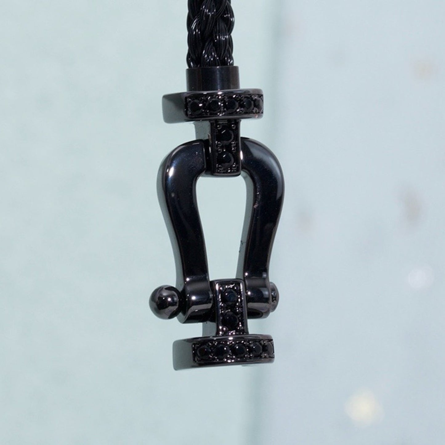[Elowen Jewels]FORCE LARGE SERIES HORSESHOE BLACK SAMURAI BRACELET