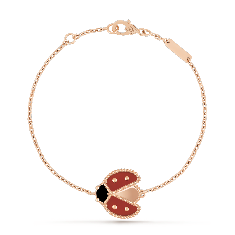 [Elowen Jewels]LUCKY SPRING 1 MOTIF PINK GOLD BRACELET