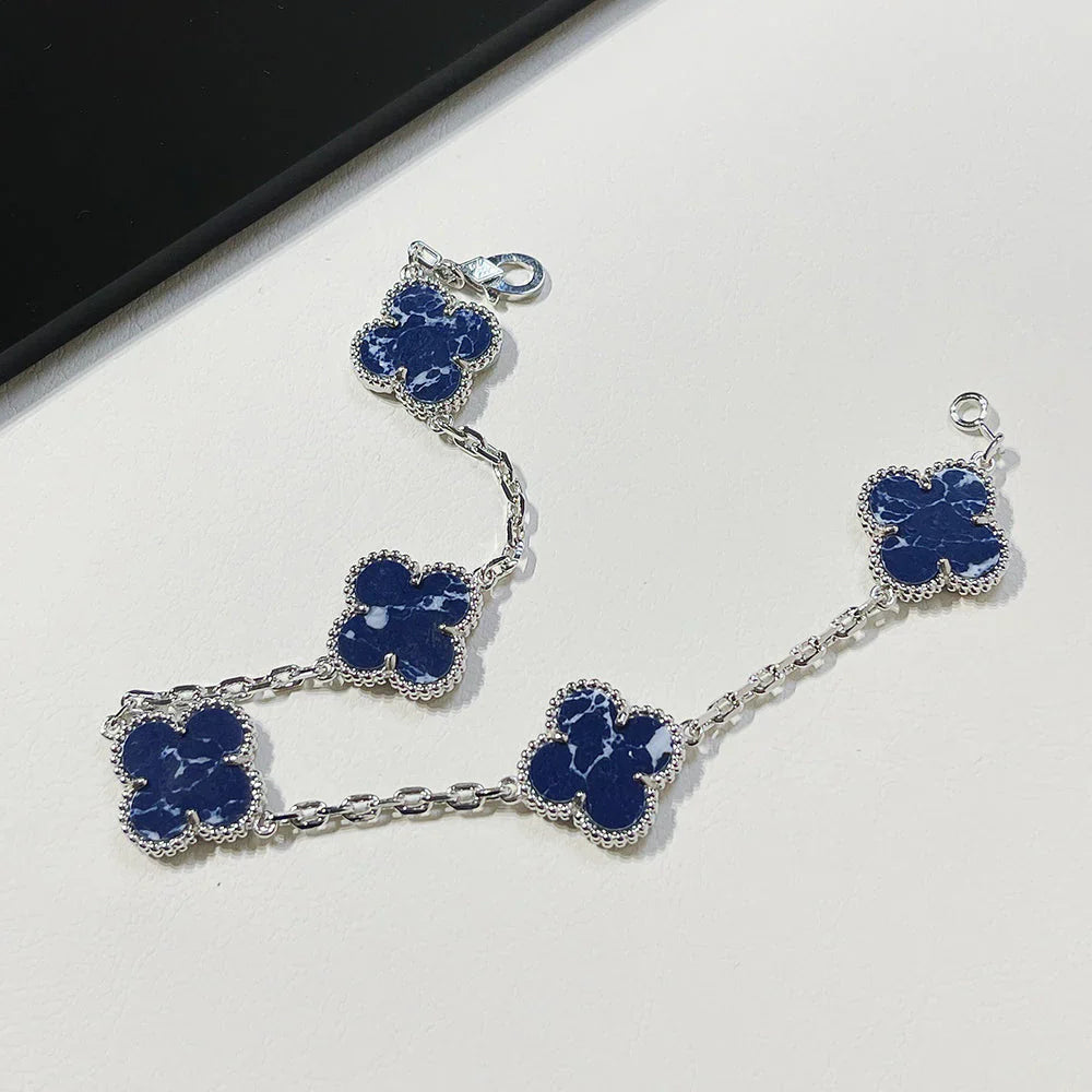 [Elowen Jewels]CLOVER 5 MOTIF PIETERSITE BRACELET COLLECTION