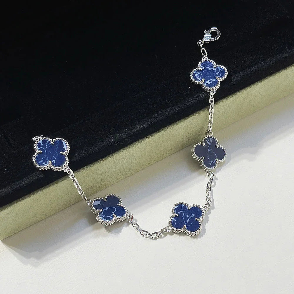 [Elowen Jewels]CLOVER 5 MOTIF PIETERSITE BRACELET COLLECTION