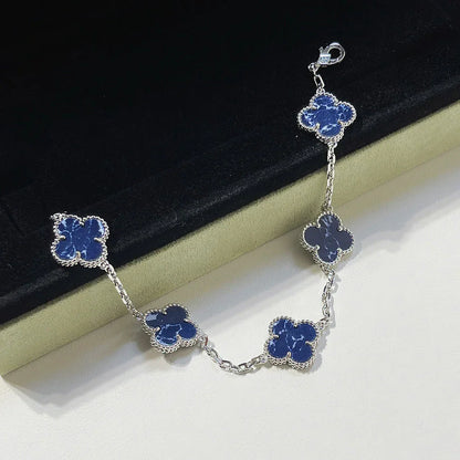 [Elowen Jewels]CLOVER 5 MOTIF PIETERSITE BRACELET COLLECTION