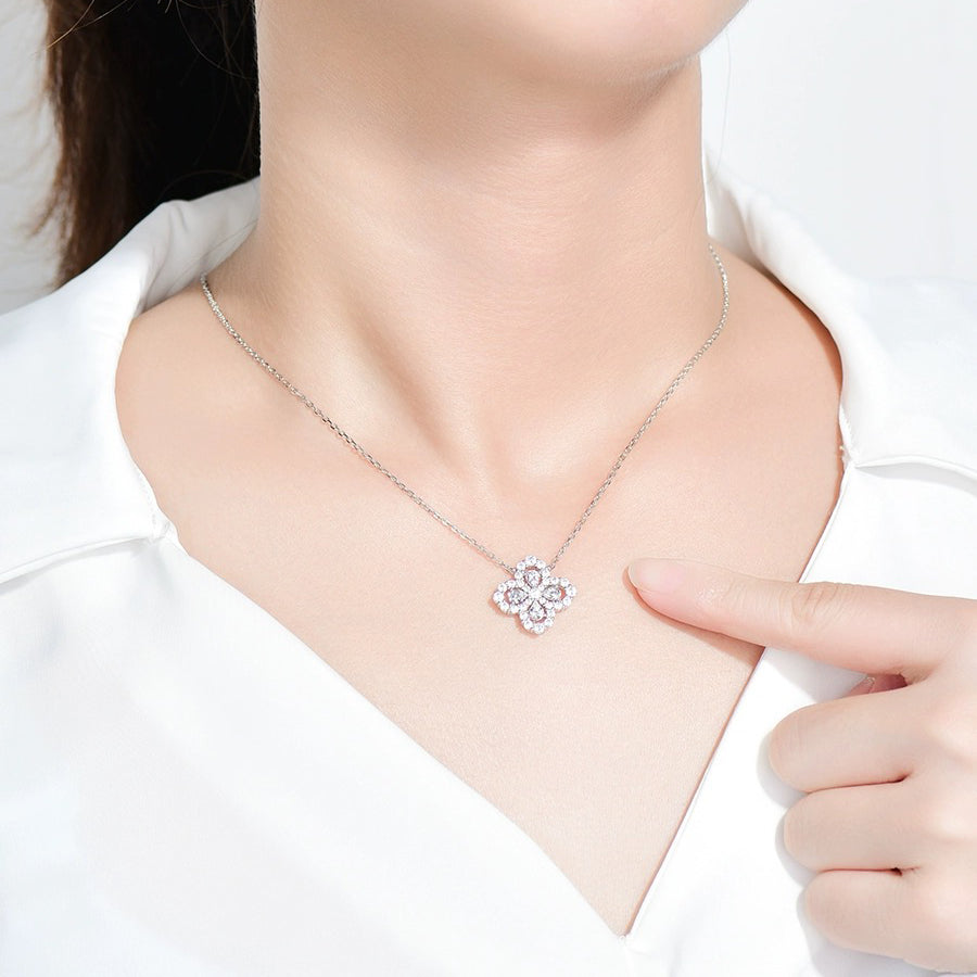 [Elowen Jewels]LOOP NECKLACE FULL MOTIF DIAMOND 16MM MULTIPLE COLORS