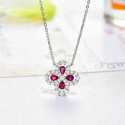 [Elowen Jewels]LOOP NECKLACE FULL MOTIF DIAMOND 16MM MULTIPLE COLORS