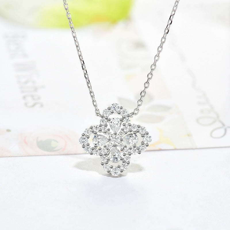[Elowen Jewels]LOOP NECKLACE FULL MOTIF DIAMOND 16MM MULTIPLE COLORS