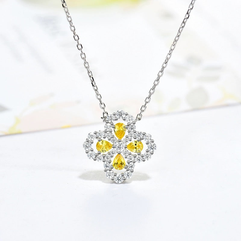 [Elowen Jewels]LOOP NECKLACE FULL MOTIF DIAMOND 16MM MULTIPLE COLORS