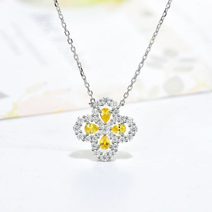 [Elowen Jewels]LOOP NECKLACE FULL MOTIF DIAMOND 16MM MULTIPLE COLORS