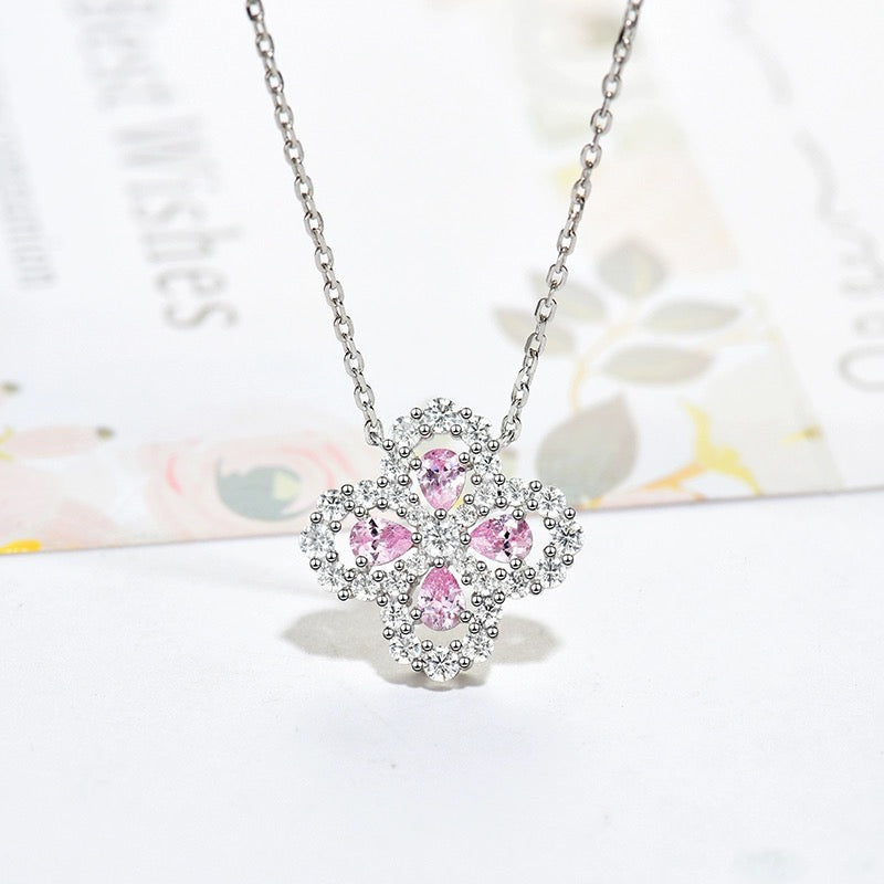 [Elowen Jewels]LOOP NECKLACE FULL MOTIF DIAMOND 16MM MULTIPLE COLORS