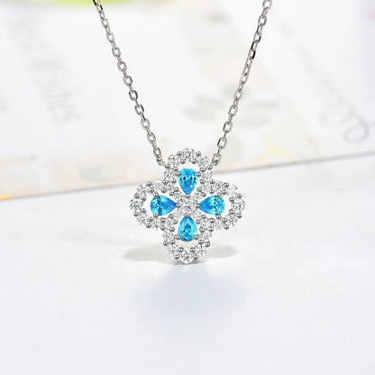 [Elowen Jewels]LOOP NECKLACE FULL MOTIF DIAMOND 16MM MULTIPLE COLORS