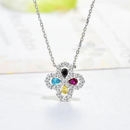[Elowen Jewels]LOOP NECKLACE FULL MOTIF DIAMOND 16MM MULTIPLE COLORS