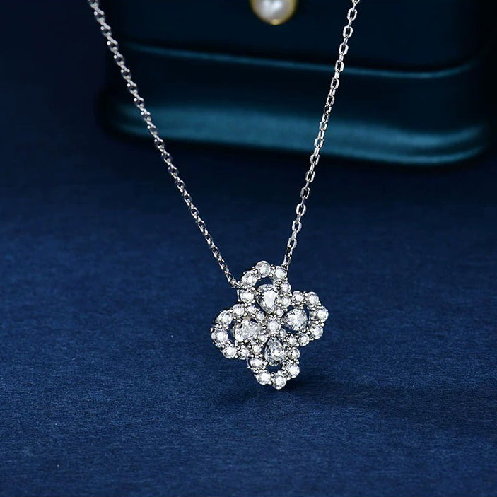 [Elowen Jewels]LOOP NECKLACE FULL MOTIF DIAMOND 16MM MULTIPLE COLORS