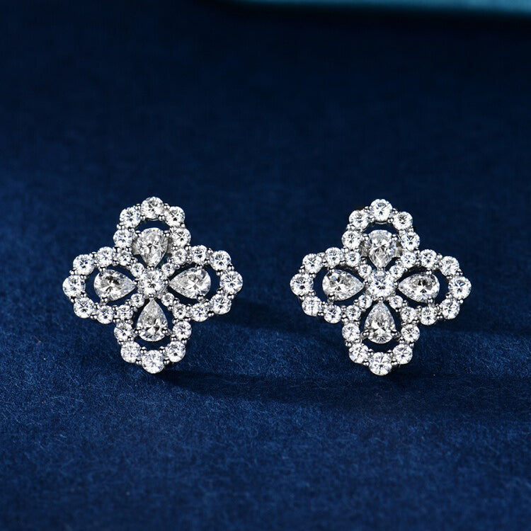 [Elowen Jewels]LOOP EARRINGS FULL MOTIF DIAMOND 16MM