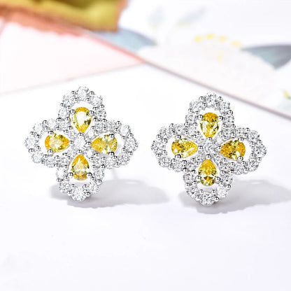 [Elowen Jewels]LOOP EARRINGS FULL MOTIF DIAMOND 16MM