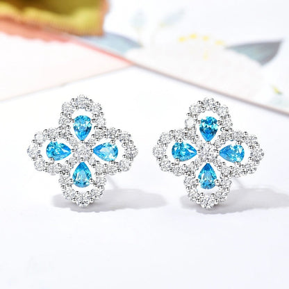 [Elowen Jewels]LOOP EARRINGS FULL MOTIF DIAMOND 16MM