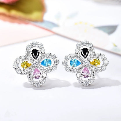 [Elowen Jewels]LOOP EARRINGS FULL MOTIF DIAMOND 16MM