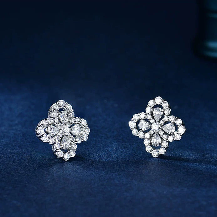 [Elowen Jewels]LOOP EARRINGS FULL MOTIF DIAMOND 16MM