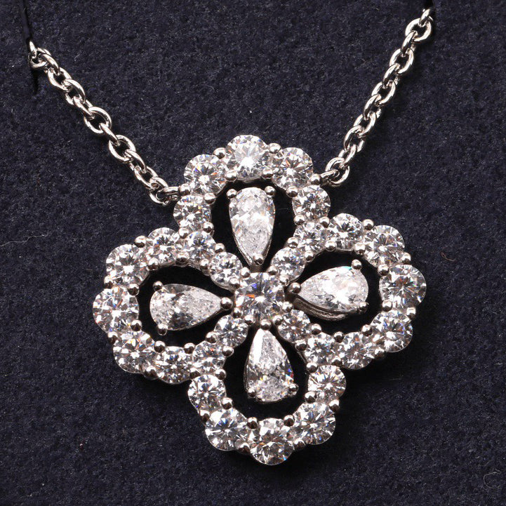 [Elowen Jewels]LOOP NECKLACE FULL MOTIF DIAMOND 16MM MULTIPLE COLORS