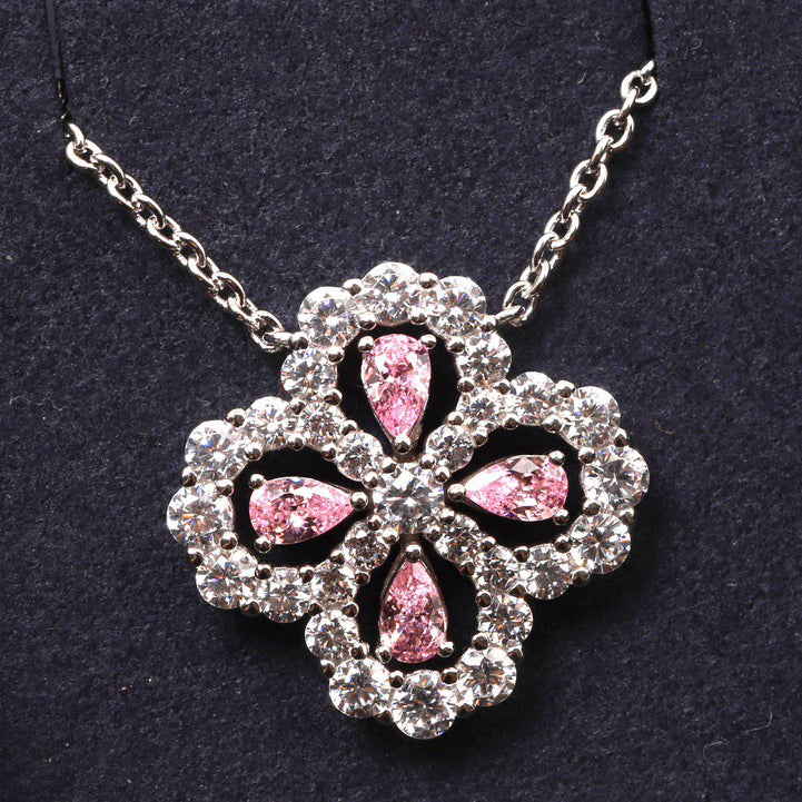 [Elowen Jewels]LOOP NECKLACE FULL MOTIF DIAMOND 16MM MULTIPLE COLORS