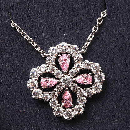 [Elowen Jewels]LOOP NECKLACE FULL MOTIF DIAMOND 16MM MULTIPLE COLORS