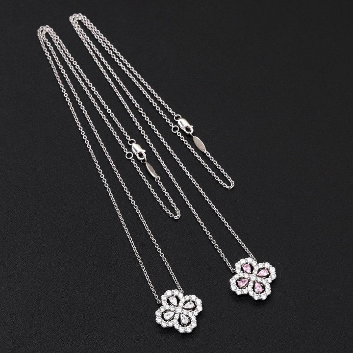 [Elowen Jewels]LOOP NECKLACE FULL MOTIF DIAMOND 16MM MULTIPLE COLORS
