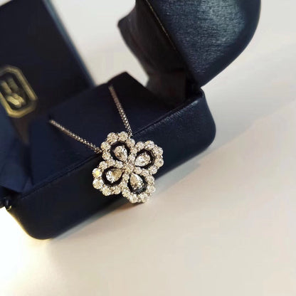 [Elowen Jewels]LOOP NECKLACE FULL MOTIF DIAMOND 16MM MULTIPLE COLORS