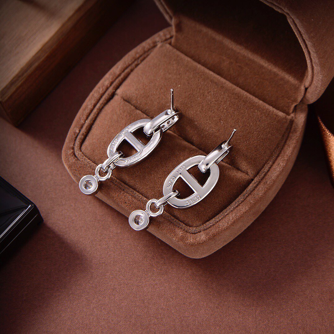 [Elowen Jewels]HM CHAINE DIAMOND EARRINGS